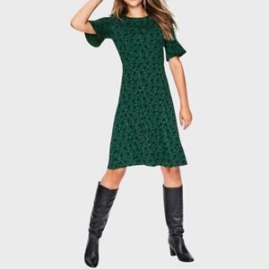 Boden Cottagecore Enchanted Vine Dress 8 Green Alexis Feminine Career Academia￼